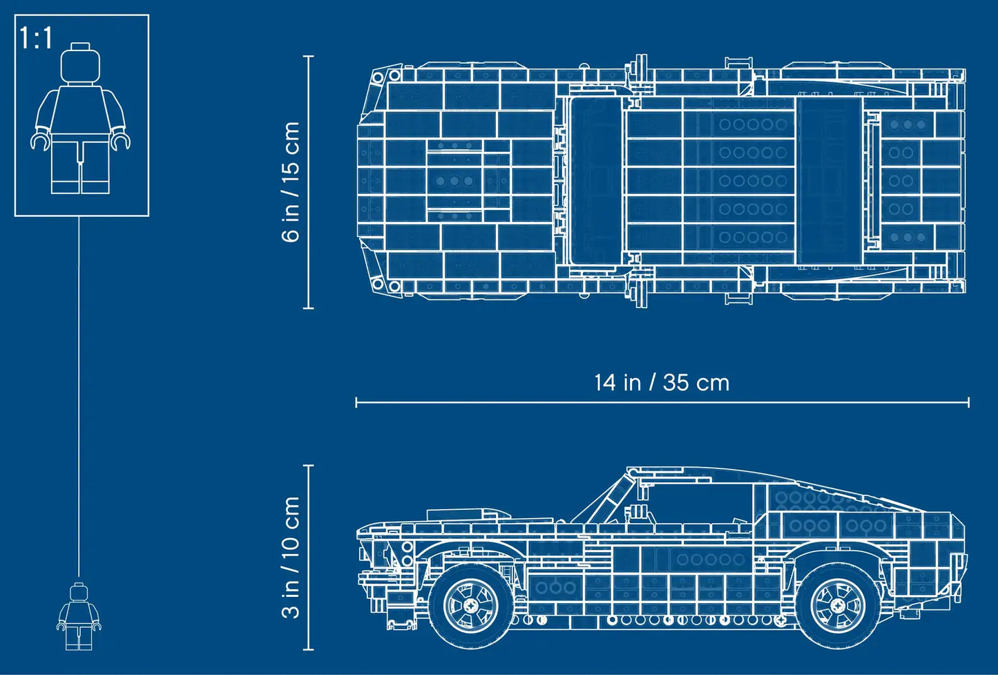 Compatible - 10265 - Creator Expert - Ford Mustang - 1471 Pieces