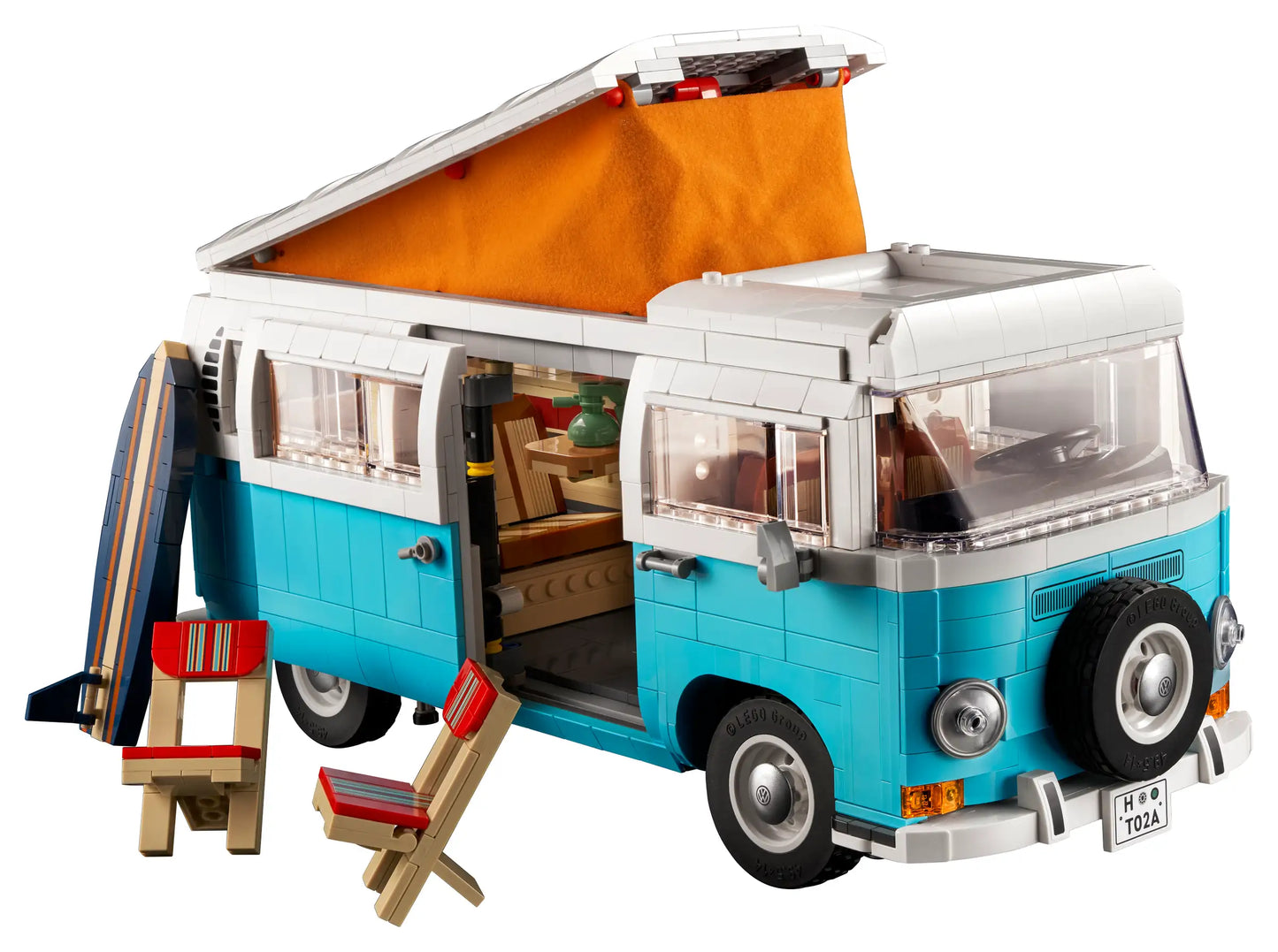 Compatible - 10279 - Volkswagen T2 Camper Van - 2207 Pieces