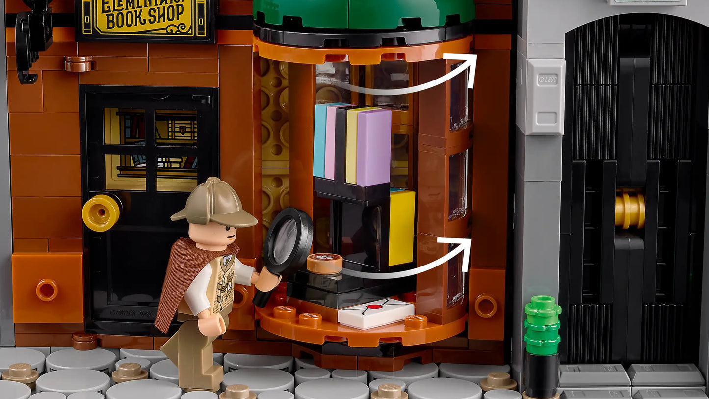 Compatible - 10351 - Sherlock Holmes Book Nook - 1351 Pieces