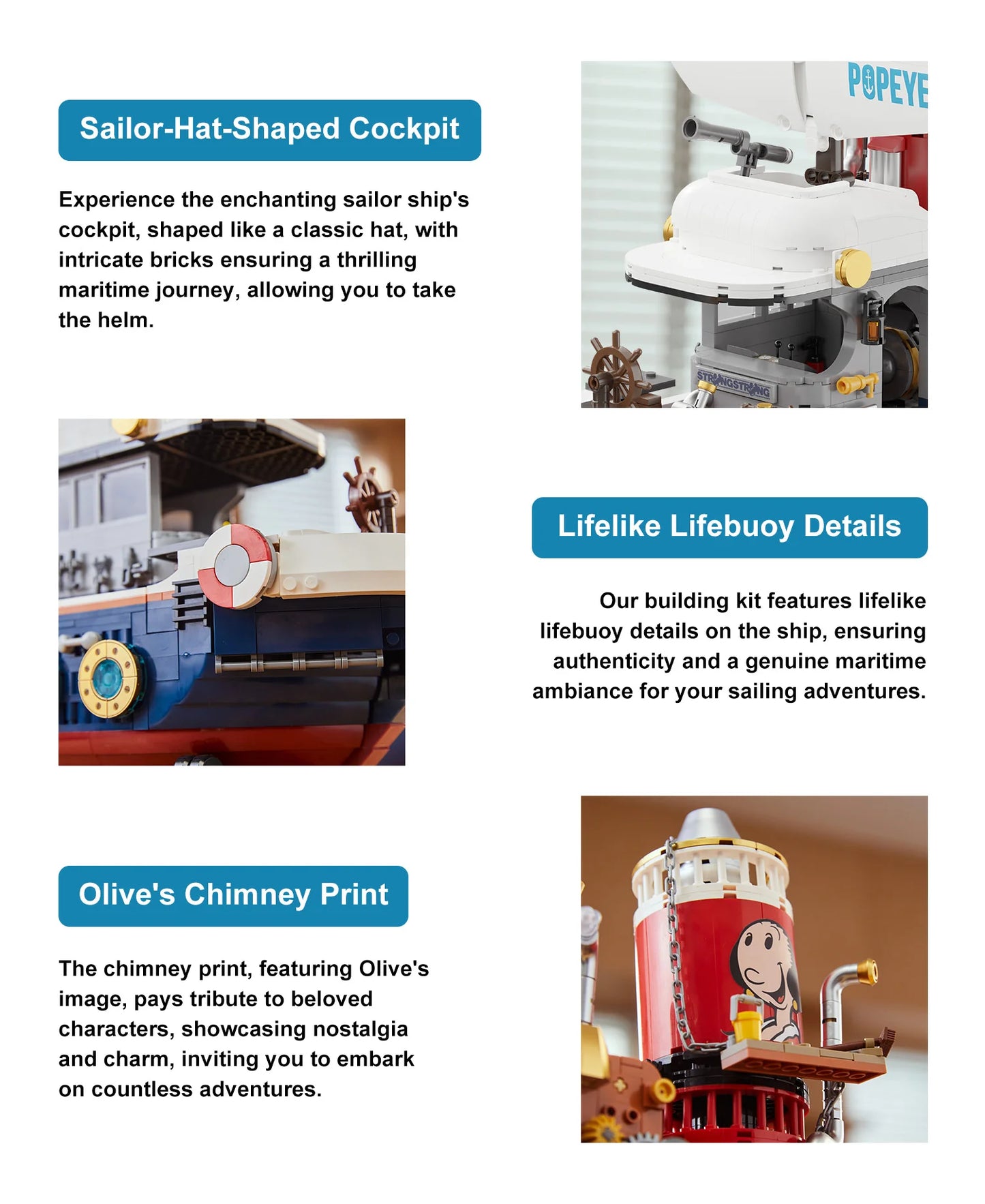 Pantasy - 86402 - Popeye's Steamship - 2501 Pieces