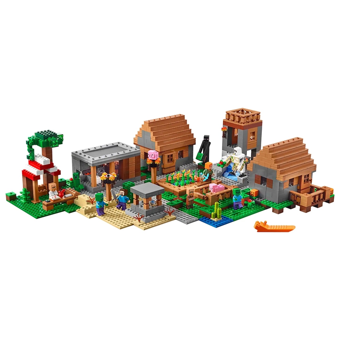 Compatible - 21128 - The Minecraft Village - 1600 Pieces