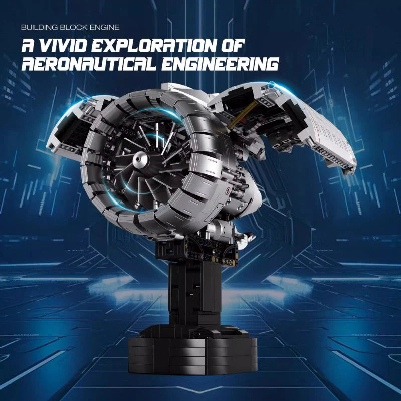 Reobrix - 33019 - Aviation Turbofan Engine - 1786 Pieces