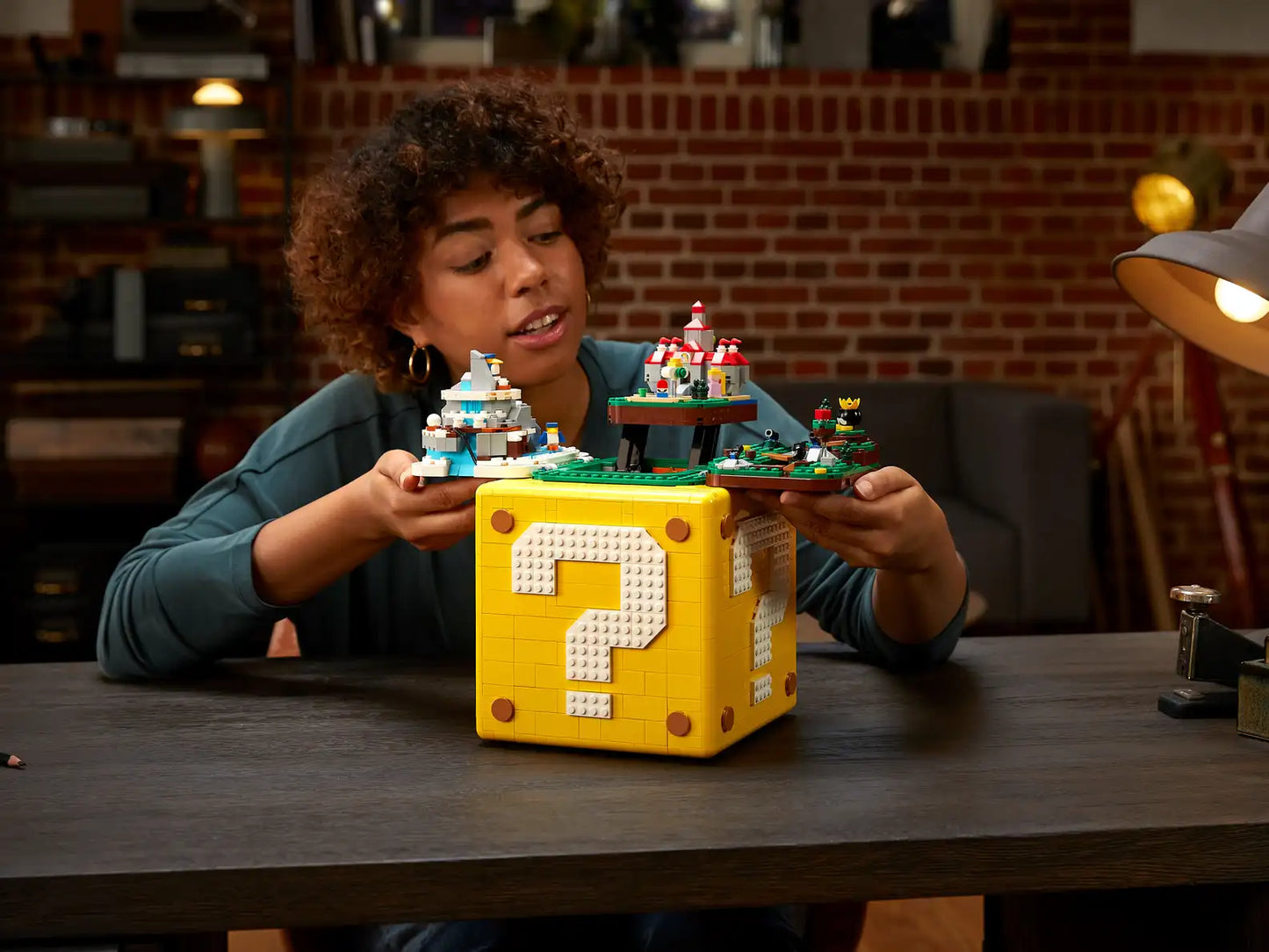 Compatible - 71395 - Super Mario 64 Question Mark Block - 2064 Pieces