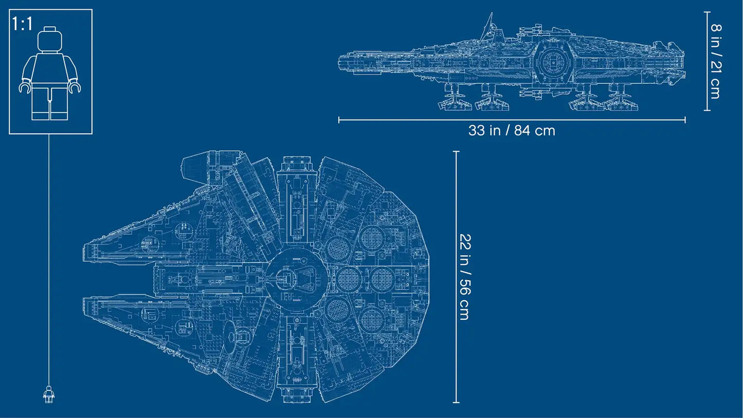 Compatible - 75192 - Star Wars - UCS - The Millenium Falcon - 7541 Pieces