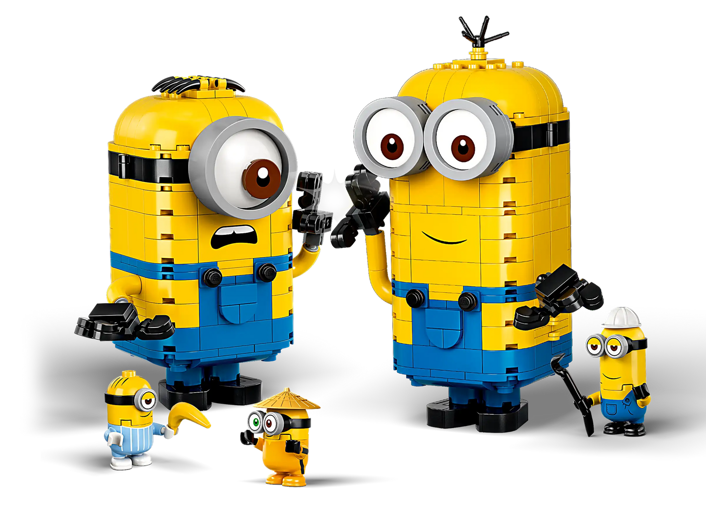 Compatible - 75551 - Brickbuilt Minions And Their Lair - 876 Pieces