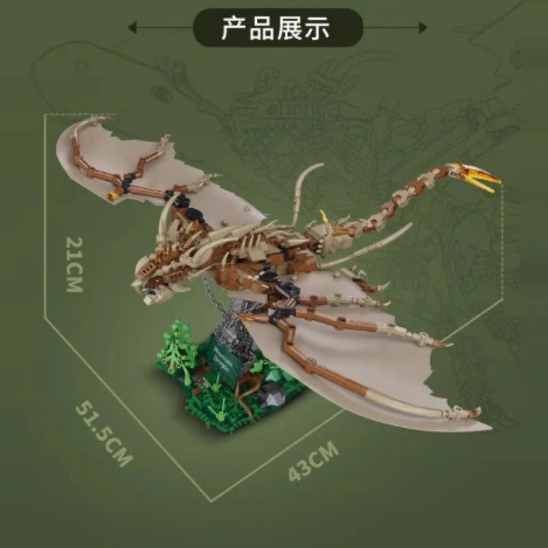 DK - 7055 - Hungarian Horntail - 886 Pieces