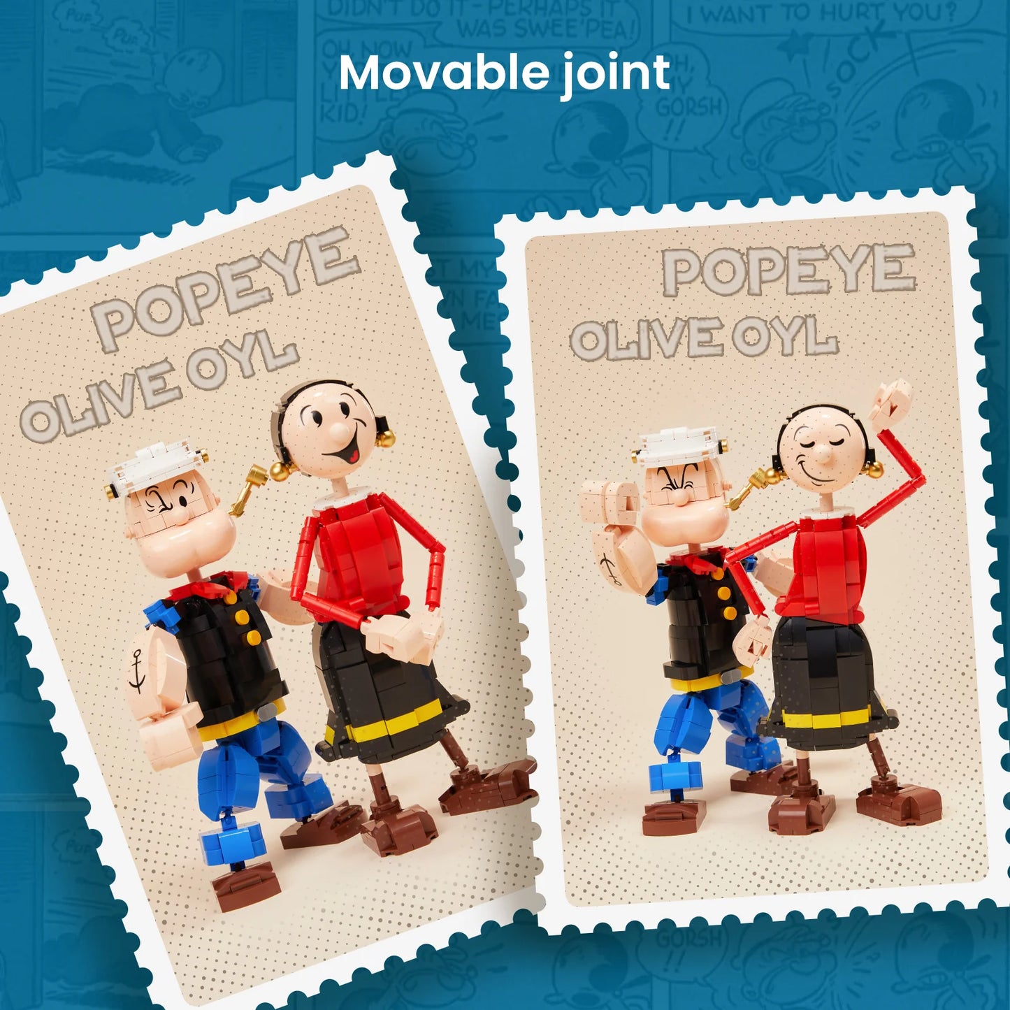 Pantasy - 86401 - Popeye And Olive Oyl - 1209 Pieces