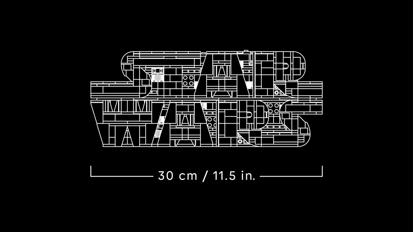 Compatible - 75407 - Brick Built Star Wars Logo - 700 Pieces