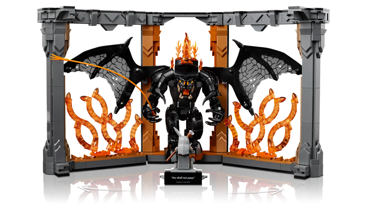 Compatible - 10367 - The Lord of The Rings - Balrog Book Nook - 1201 Pieces