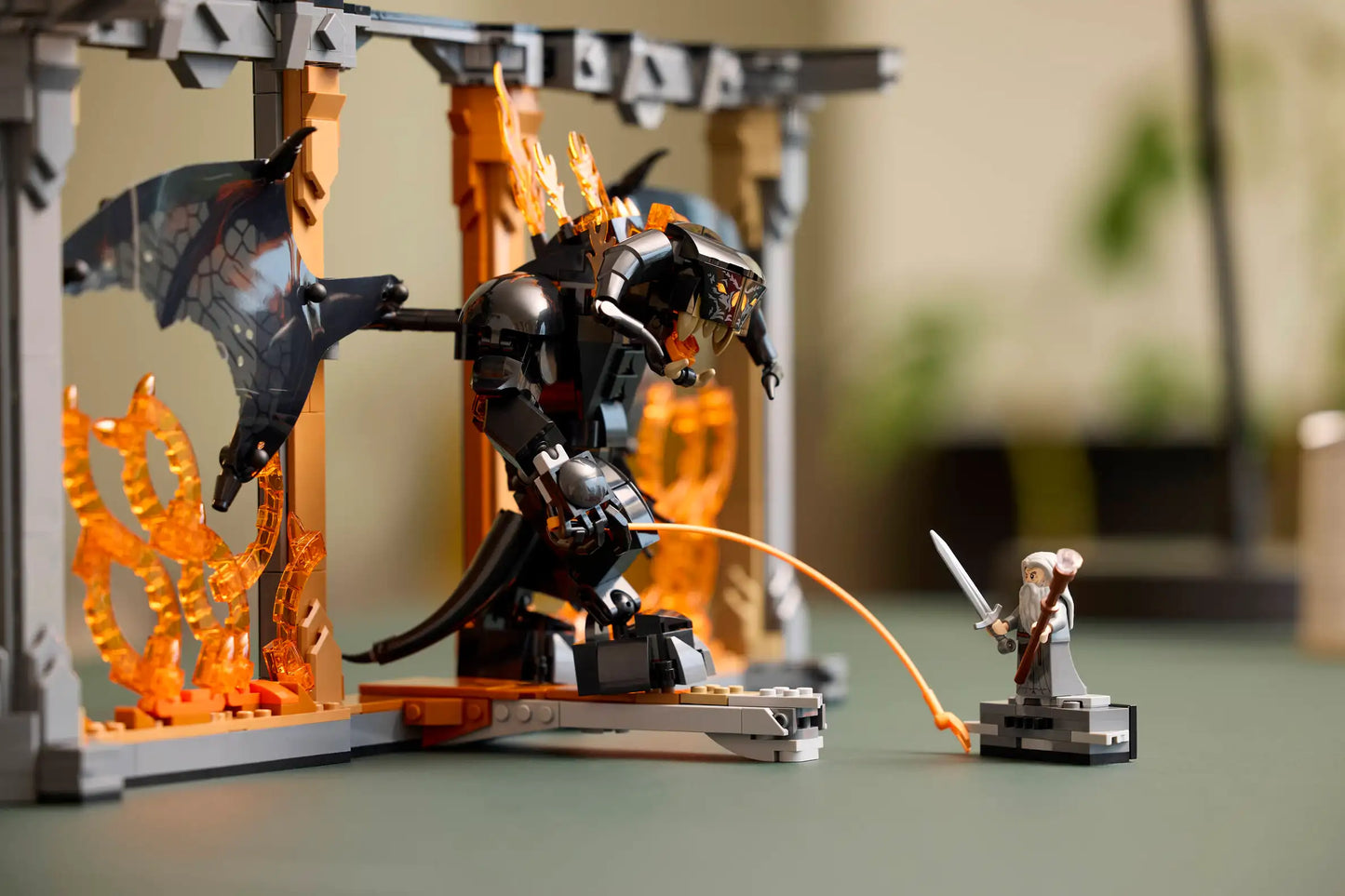 Compatible - 10367 - The Lord of The Rings - Balrog Book Nook - 1201 Pieces