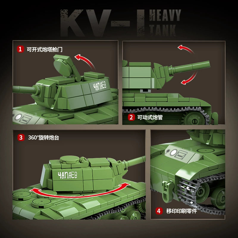Quan Guan - 100271 - KV-1 Light Tank - 461 Pieces