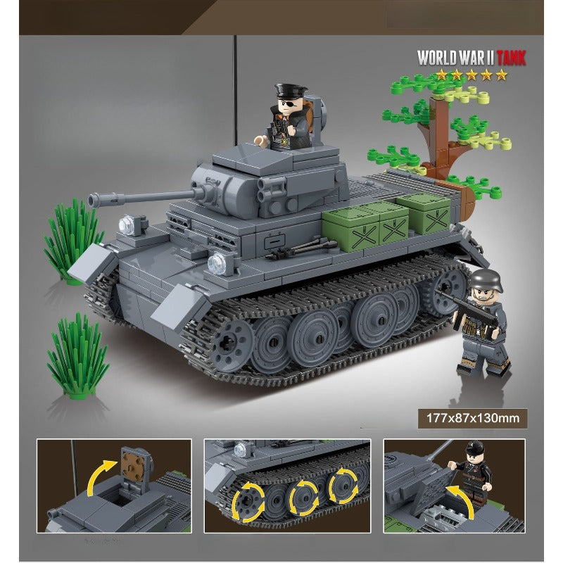 Quan Guan - 100100 - Panzer Kampfwagen II Ausf L Luchs - 503 Pieces