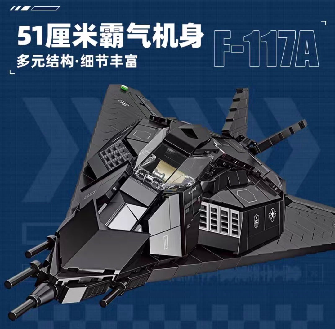 Jiestar - 58058 - Lockheed Martin F117A Nighthawk - 1375 Pieces