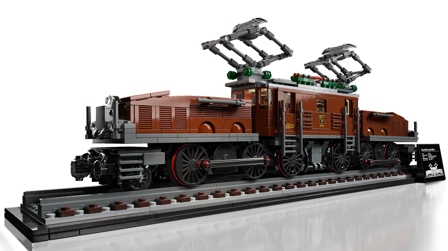 Compatible - 10277 - Creator Expert - The Crocodile Locomotive - 1277 Pieces