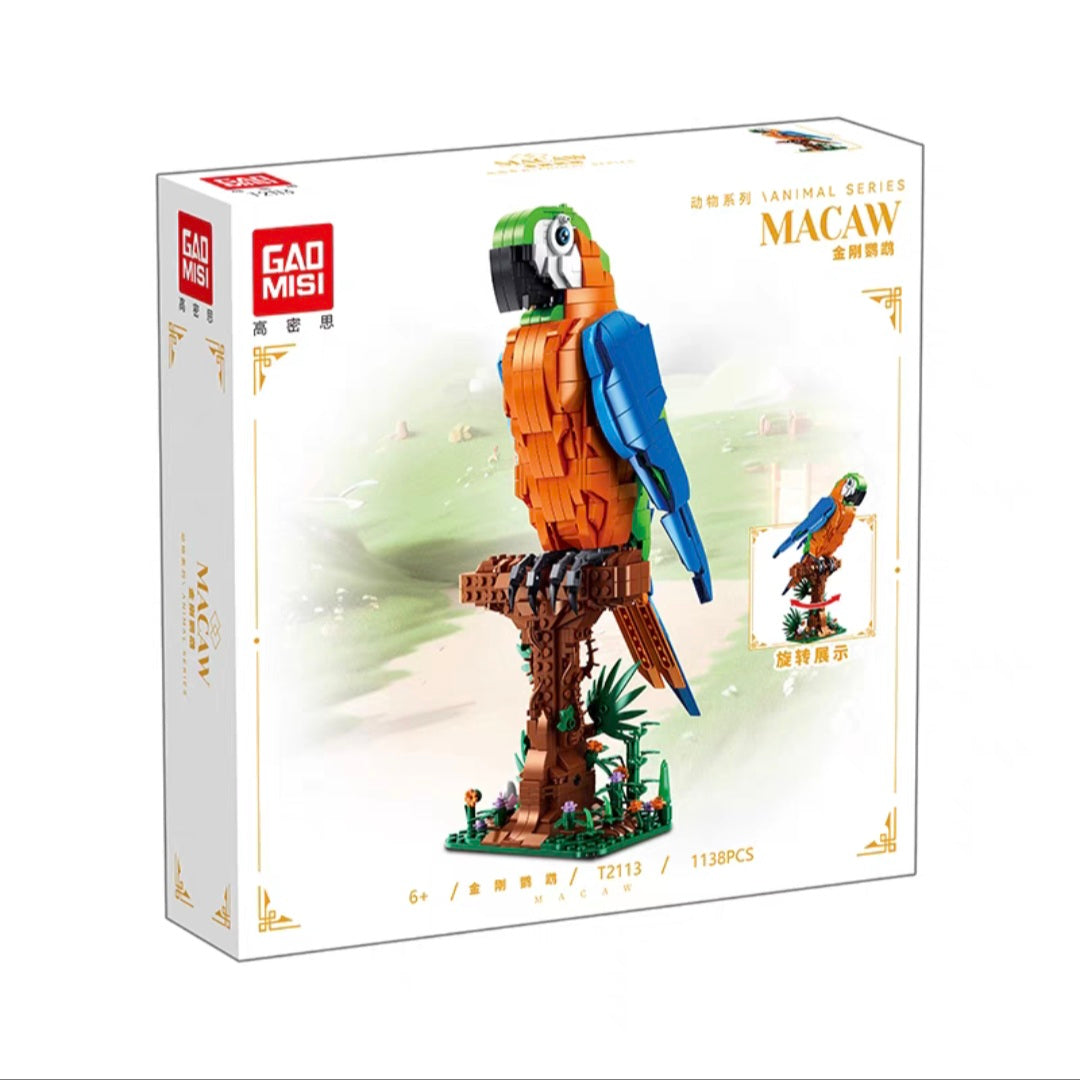 Gaomisi - T2113 - Buildable Macaw - 1138 Pieces