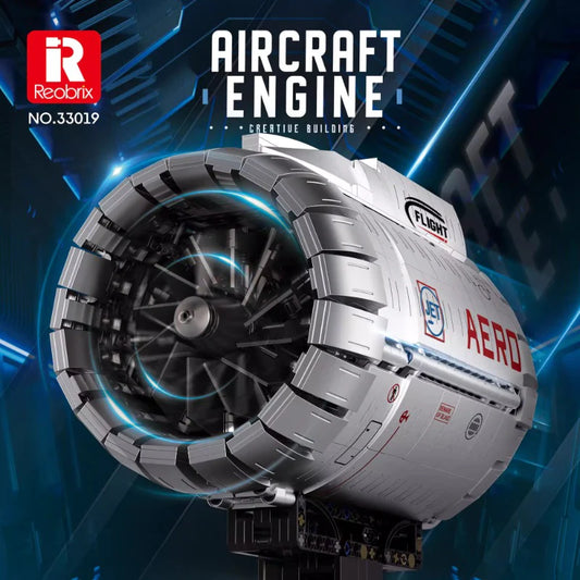 Reobrix - 33019 - Aviation Turbofan Engine - 1786 Pieces