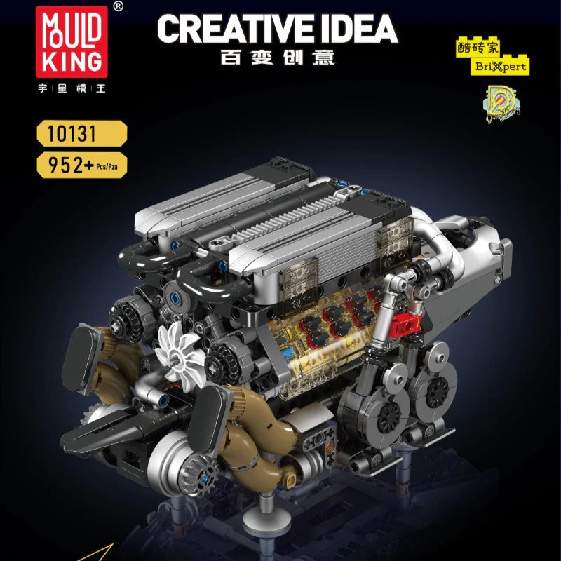 Mould King - 10131 - BGT Supercar Engine - 952 Pieces - Dynamic Version