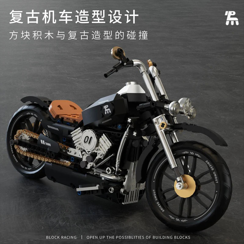 Tuomu - T1007 - Motorcycle - Harley-Davidson - 445 Pieces