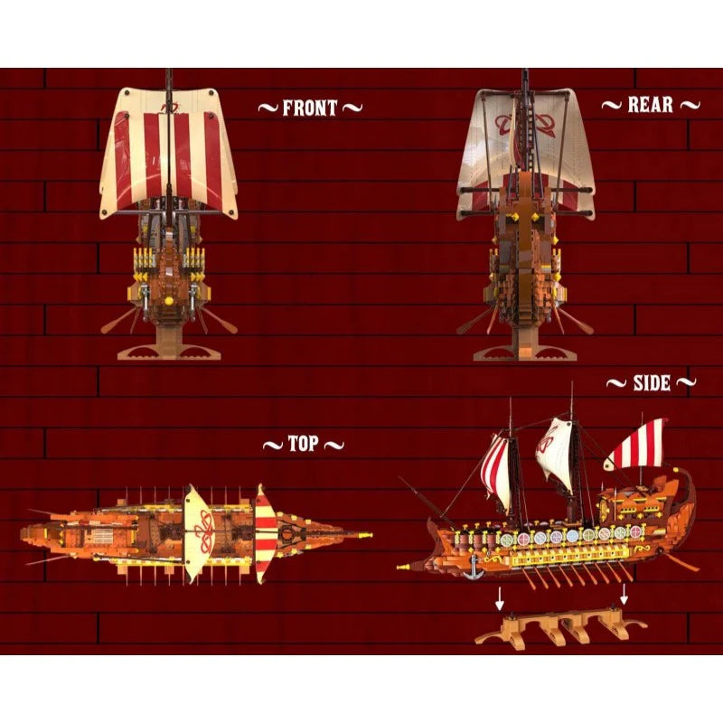 BAKA - 33303 - Viking Warship - 2073 Pieces