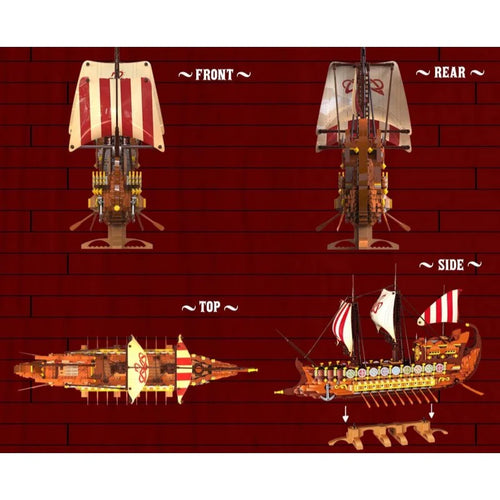 BAKA - 33303 - Viking Warship - 2073 Pieces (Group Order Discount Not Applicable)