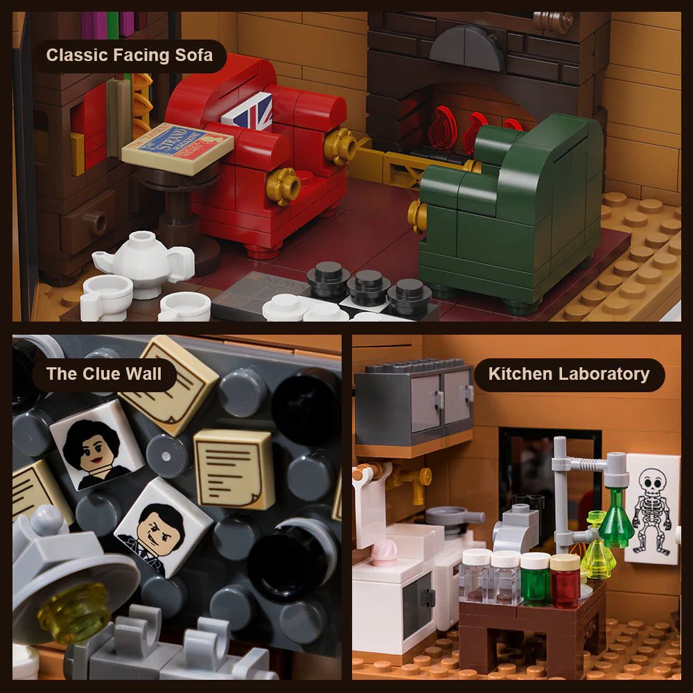 Pantasy - 85014 - Sherlock Holmes - 221B Apartment Building - 3,087 pieces