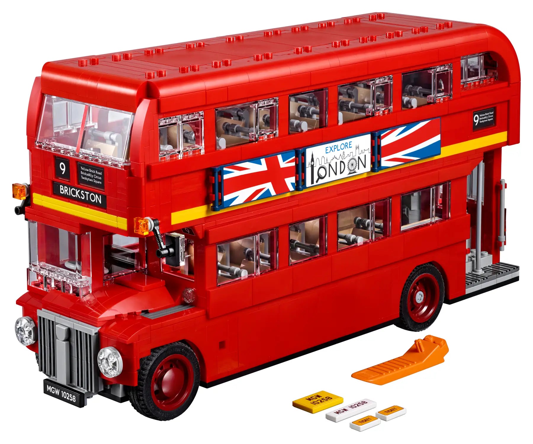 Compatible - Icons - 10258 - London Bus - 1686 Pieces