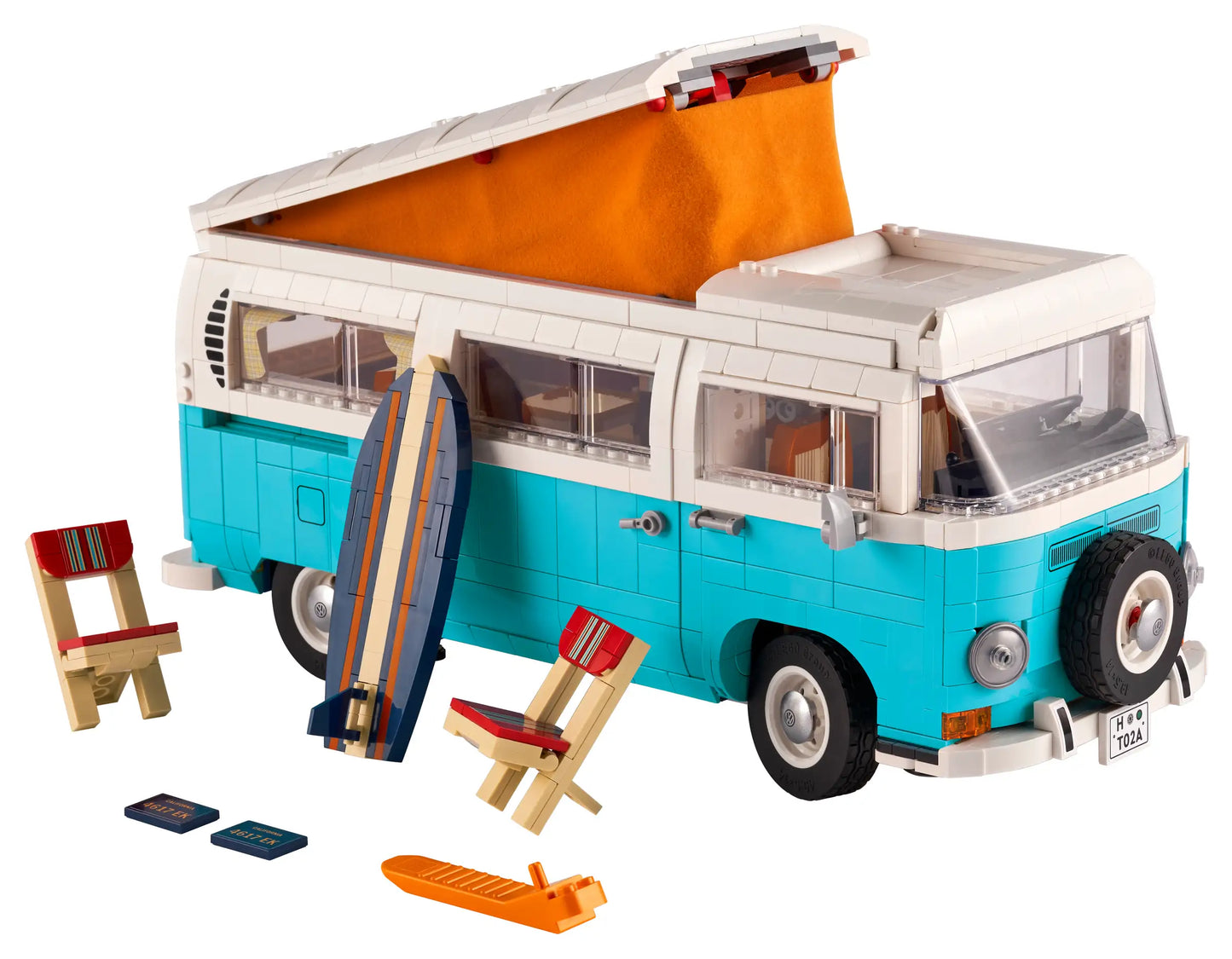 Compatible - 10279 - Volkswagen T2 Camper Van - 2207 Pieces