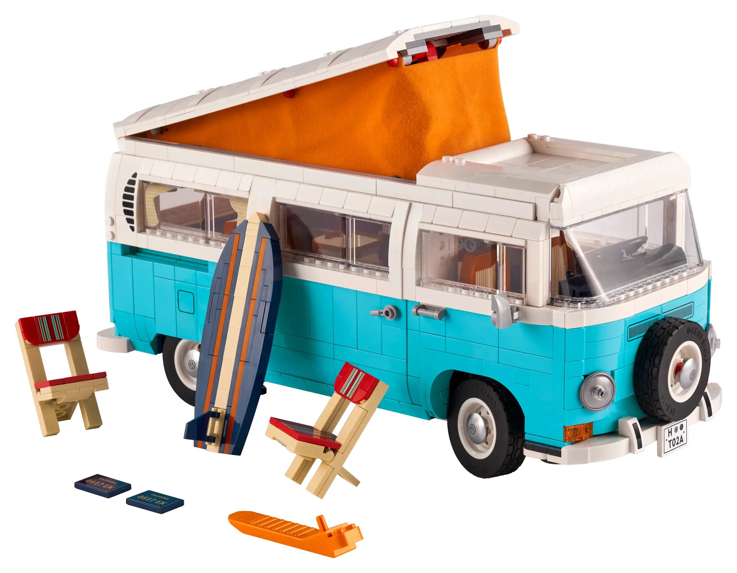 Compatible - Icons - 10279 - Volkswagen T2 Camper Van - 2207 Pieces