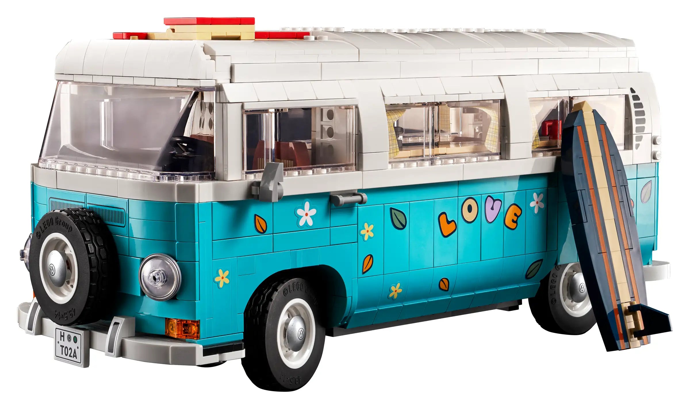 Compatible - Icons - 10279 - Volkswagen T2 Camper Van - 2207 Pieces