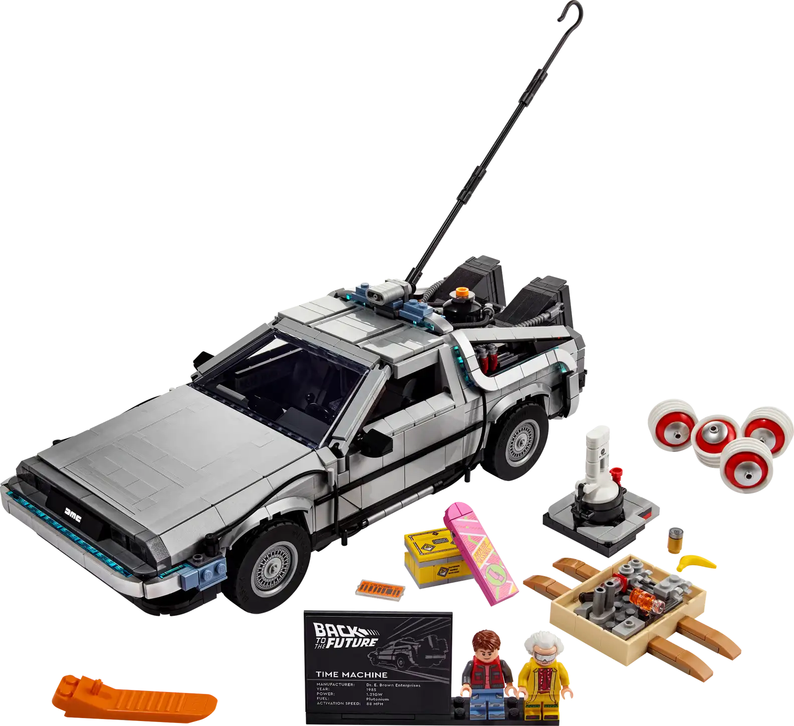 Compatible - Icons - 10300 - Back To The Future Delorean Time Machine - 1872 Pieces (Group Order Discount Not Applicable)