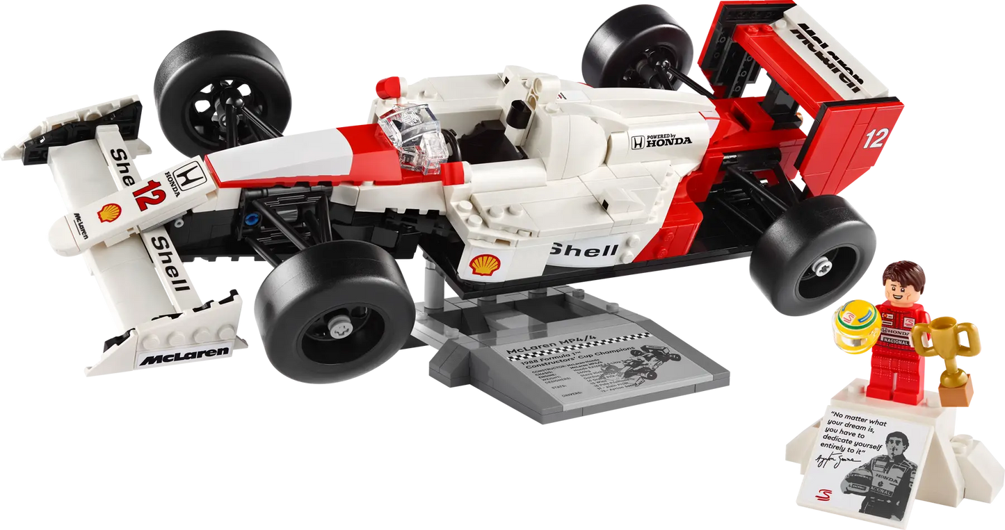 Compatible - 10330 - Icons - McLaren MP4/4 & Ayrton Senna - 693 Pieces