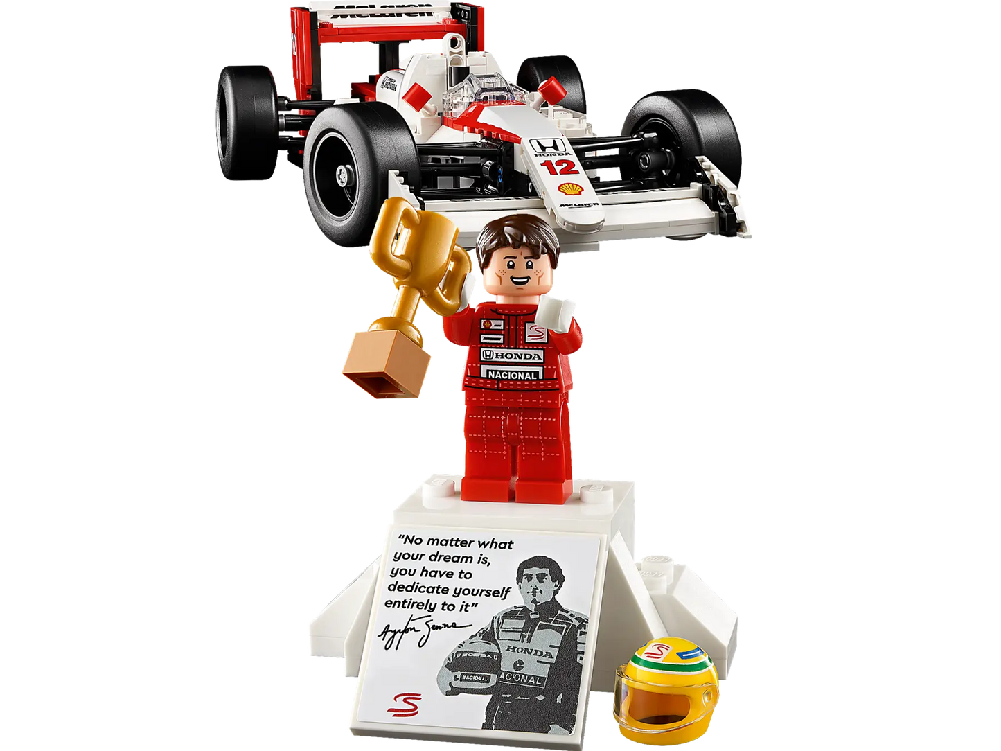 Compatible - 10330 - Icons - McLaren MP4/4 & Ayrton Senna - 693 Pieces