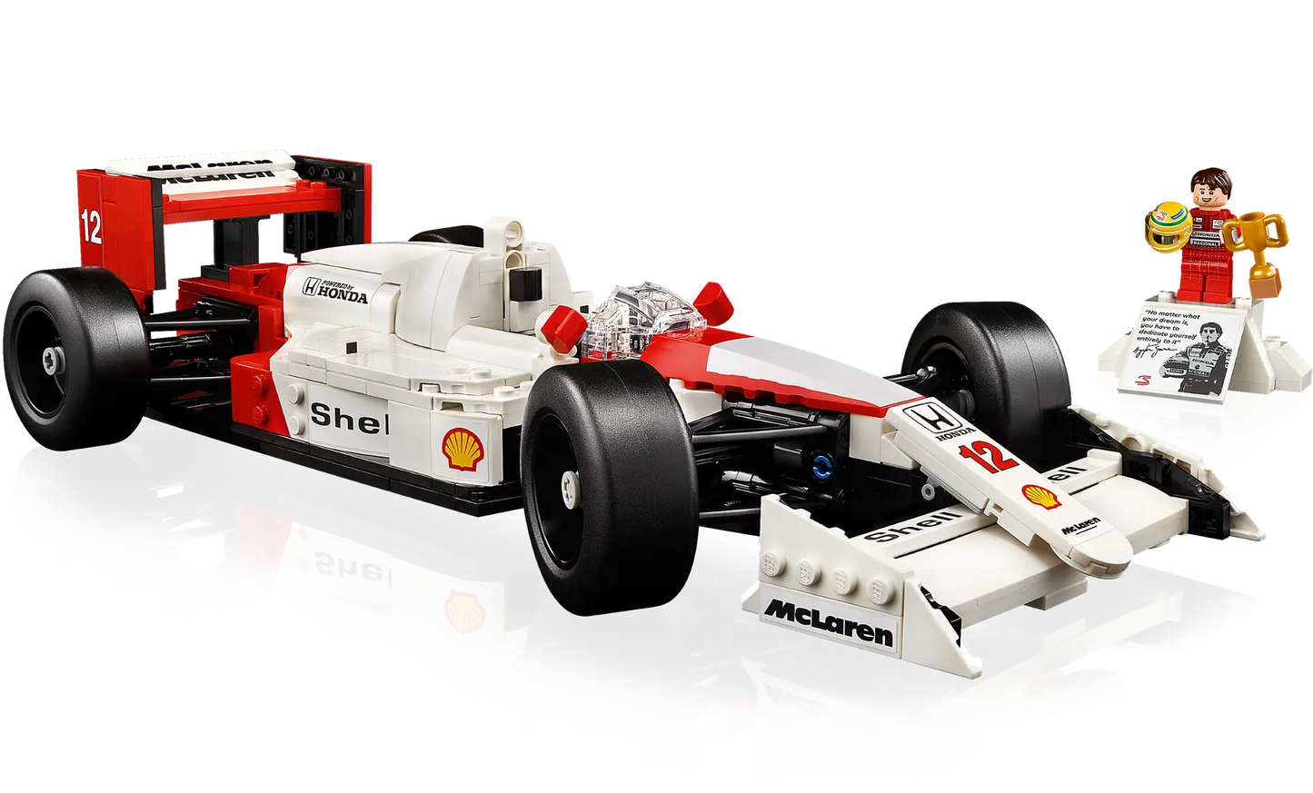 Compatible - 10330 - Icons - McLaren MP4/4 & Ayrton Senna - 693 Pieces