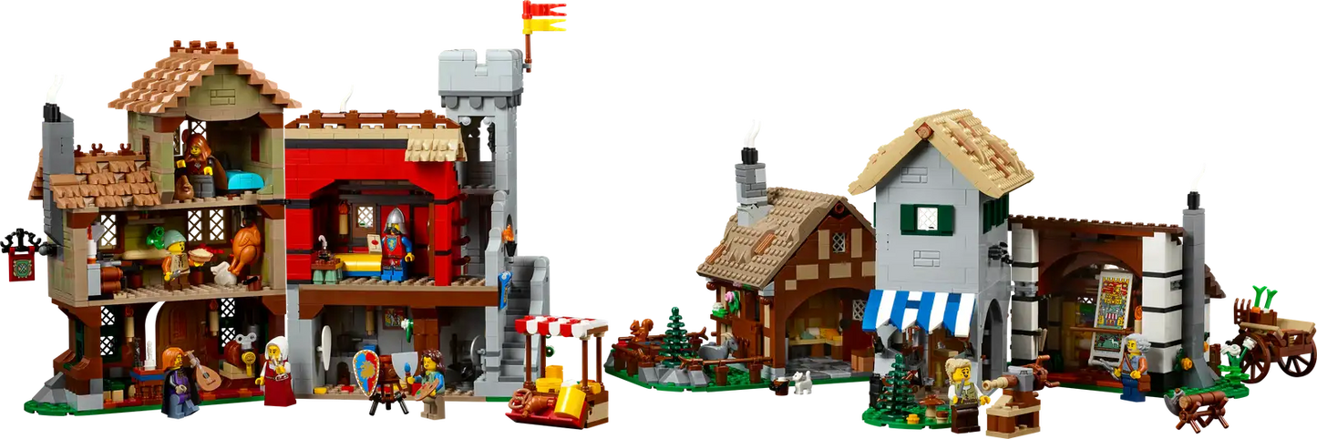 Compatible - 10332 - Medieval Town Square - 3304 Pieces