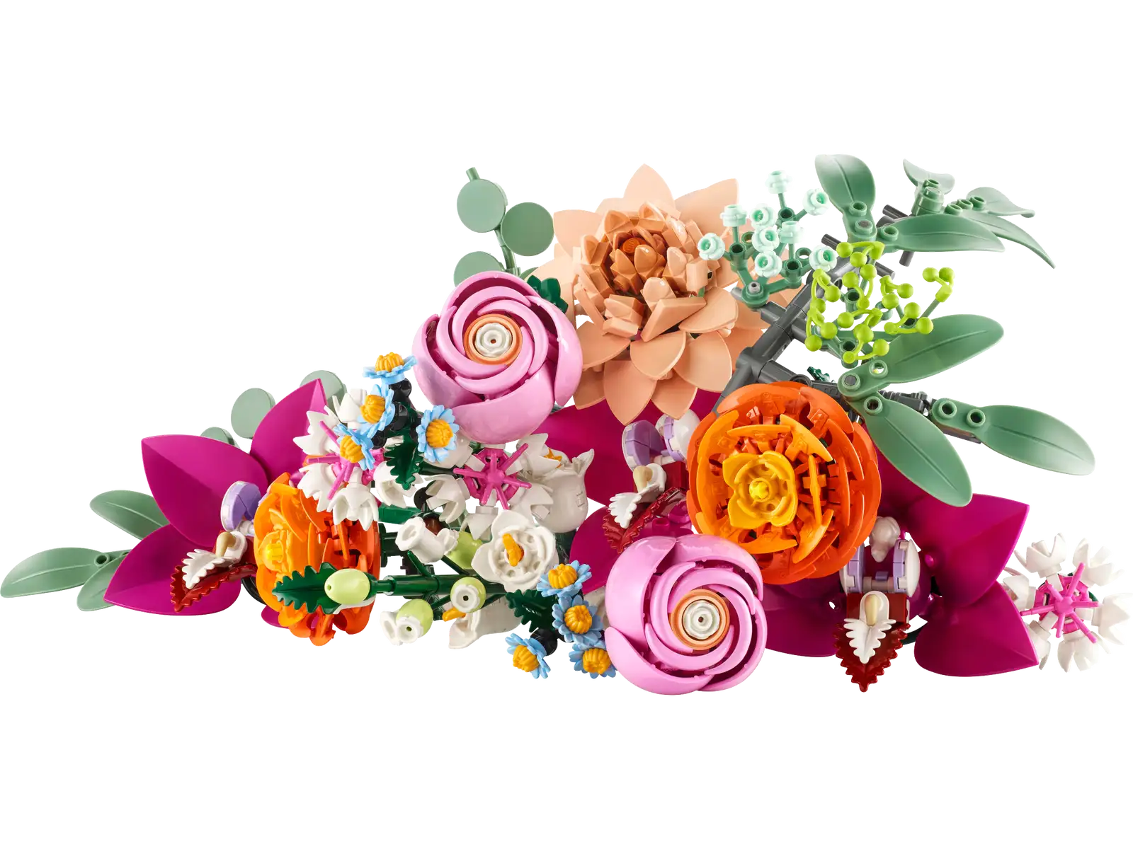 Compatible - Icons - 10342 - Botanicals - Pretty Pink Flower Bouquet - 749 Pieces (Group Order Discount Not Applicable)