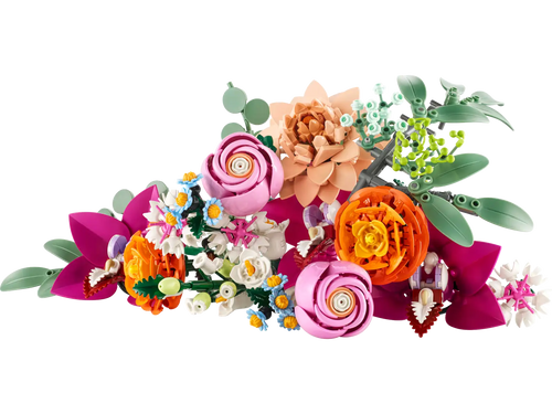 Compatible - Botanicals - 10342 - Pretty Pink Flower Bouquet - 749 Pieces