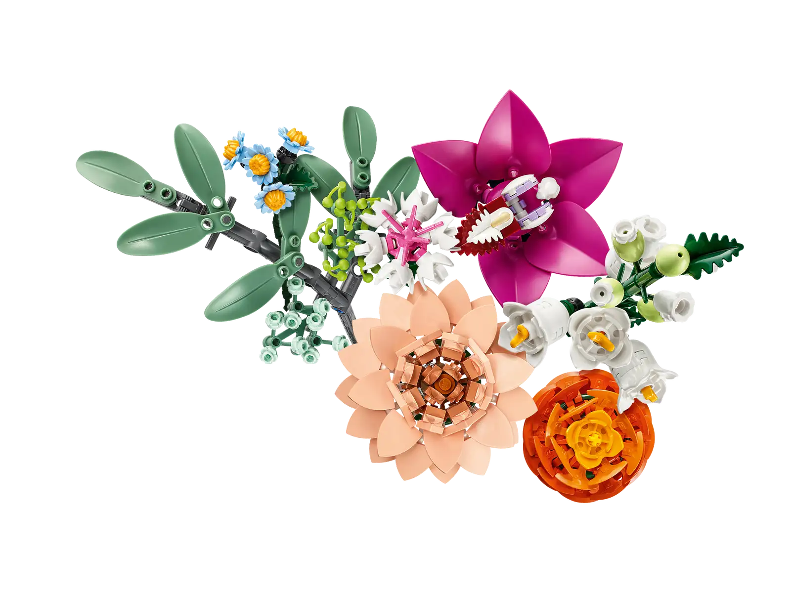 Compatible - Botanicals - 10342 - Pretty Pink Flower Bouquet - 749 Pieces