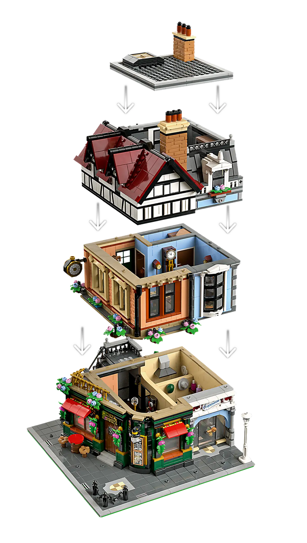 Compatible - Icons - 10350 - Tudor Corner - 3266 Pieces