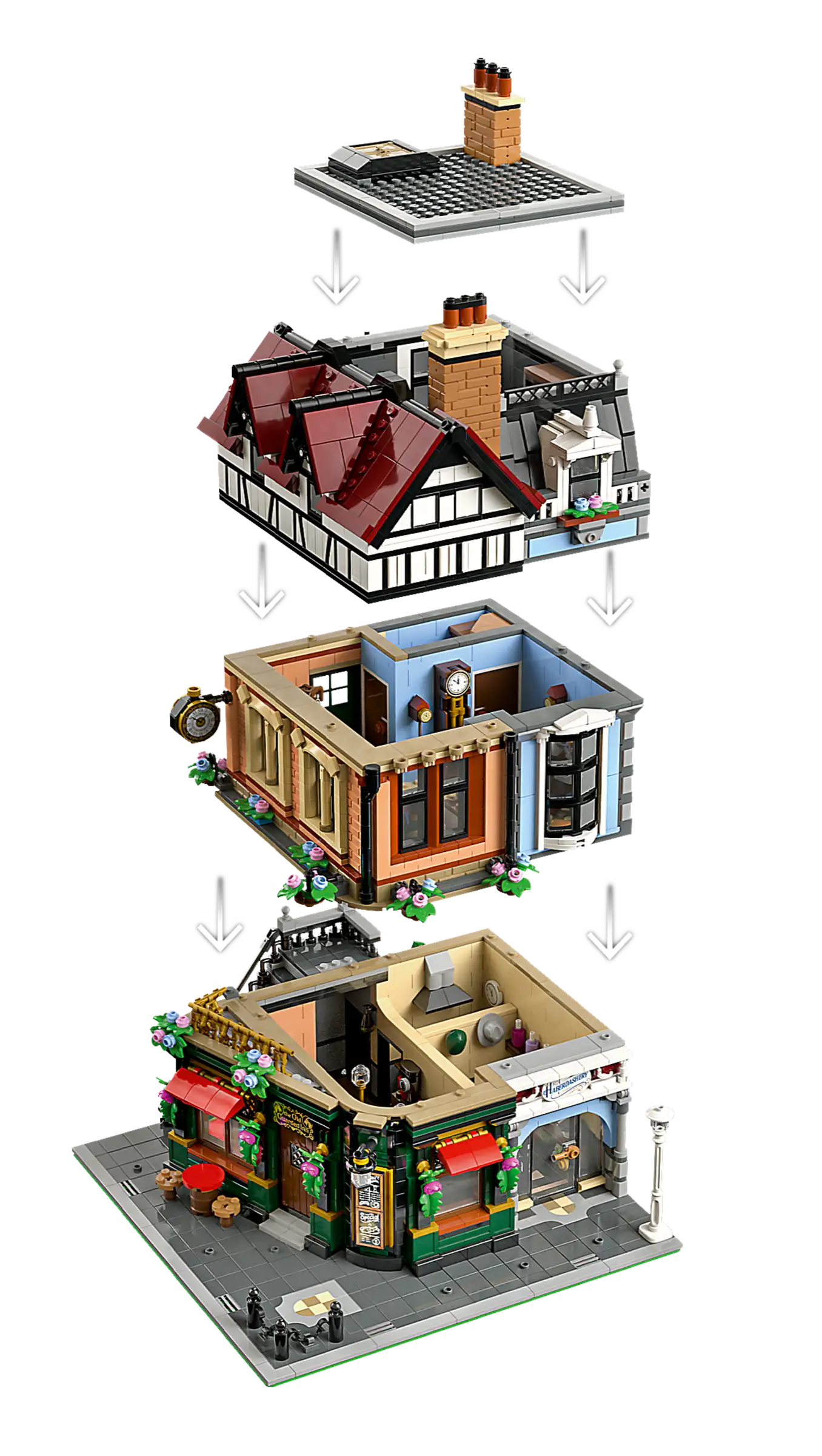 Compatible - Icons - 10350 - Tudor Corner - 3266 Pieces