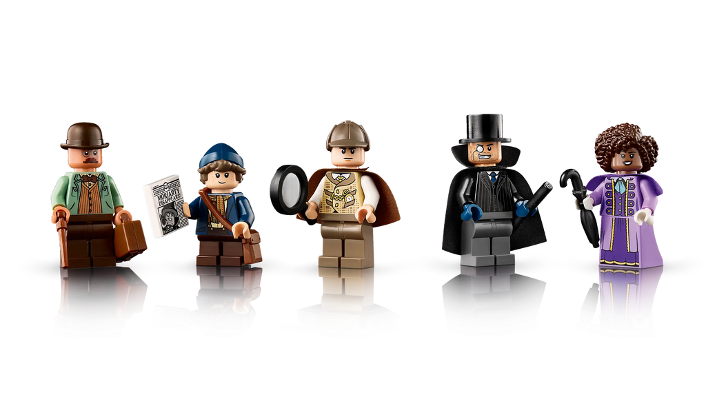 Compatible - Icons - 10351 - Sherlock Holmes - Book Nook - 1359 Pieces