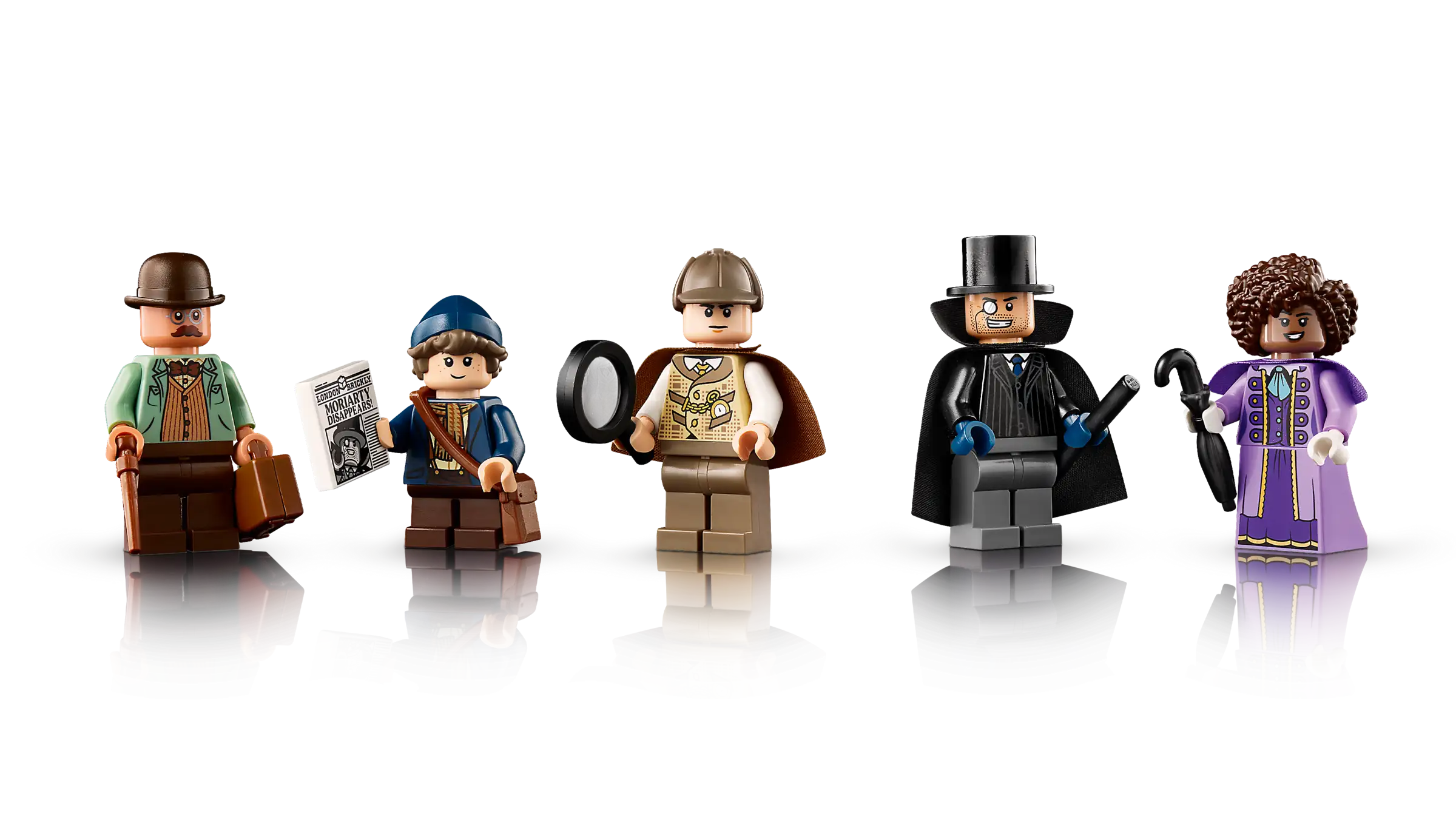 Compatible - Icons - 10351 - Sherlock Holmes - Book Nook - 1359 Pieces