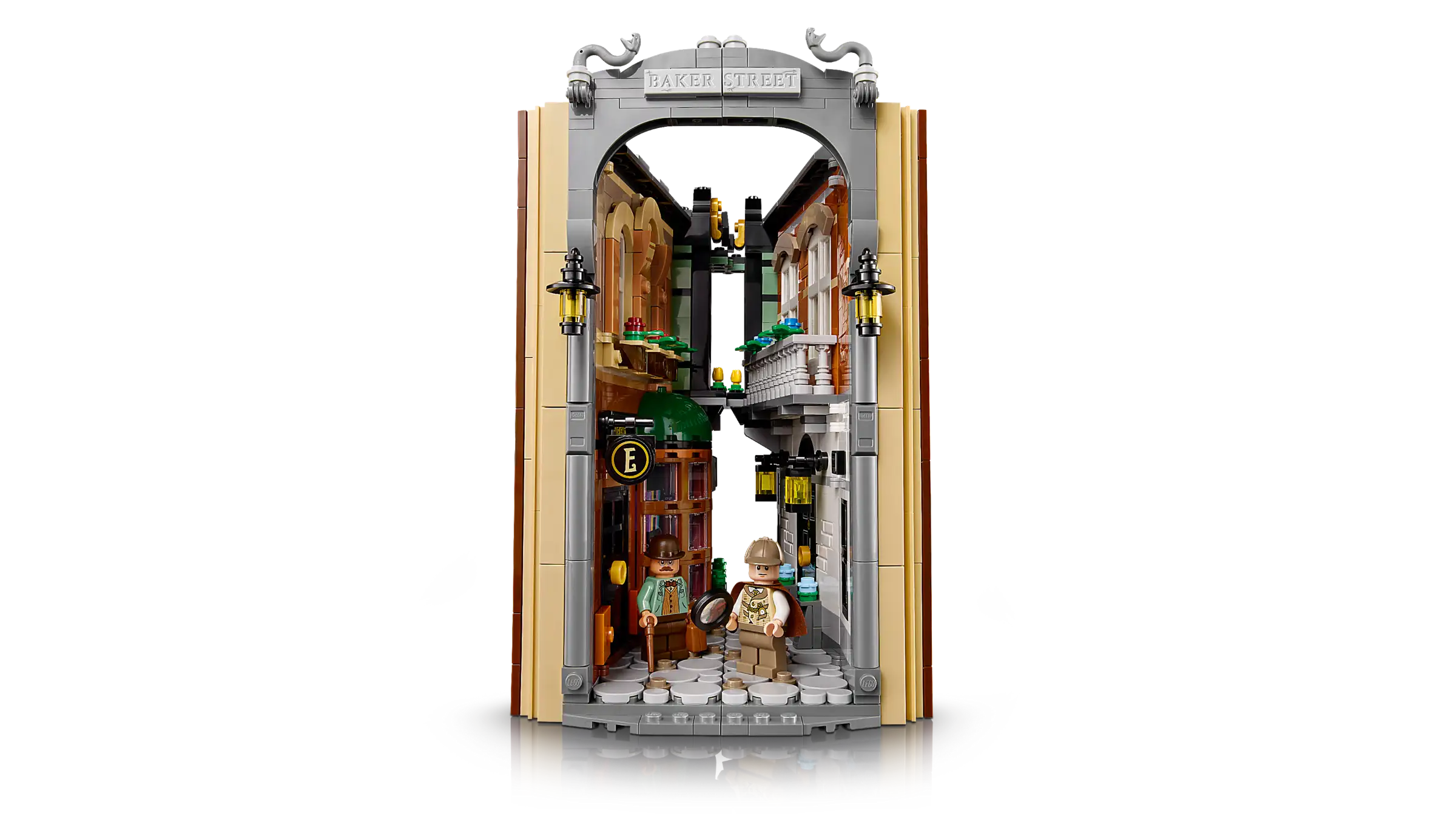 Compatible - Icons - 10351 - Sherlock Holmes - Book Nook - 1359 Pieces