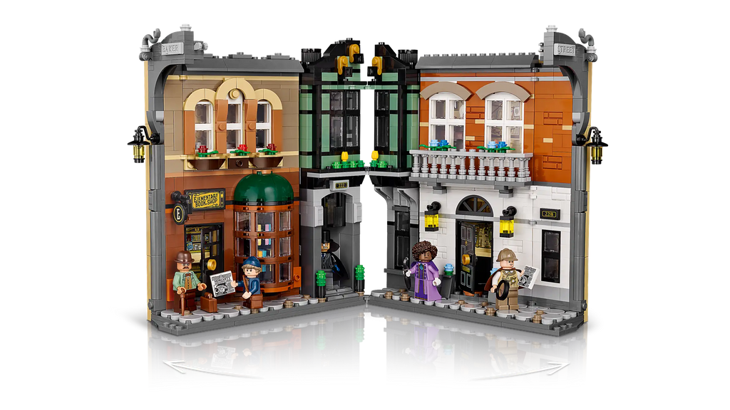 Compatible - Icons - 10351 - Sherlock Holmes - Book Nook - 1359 Pieces