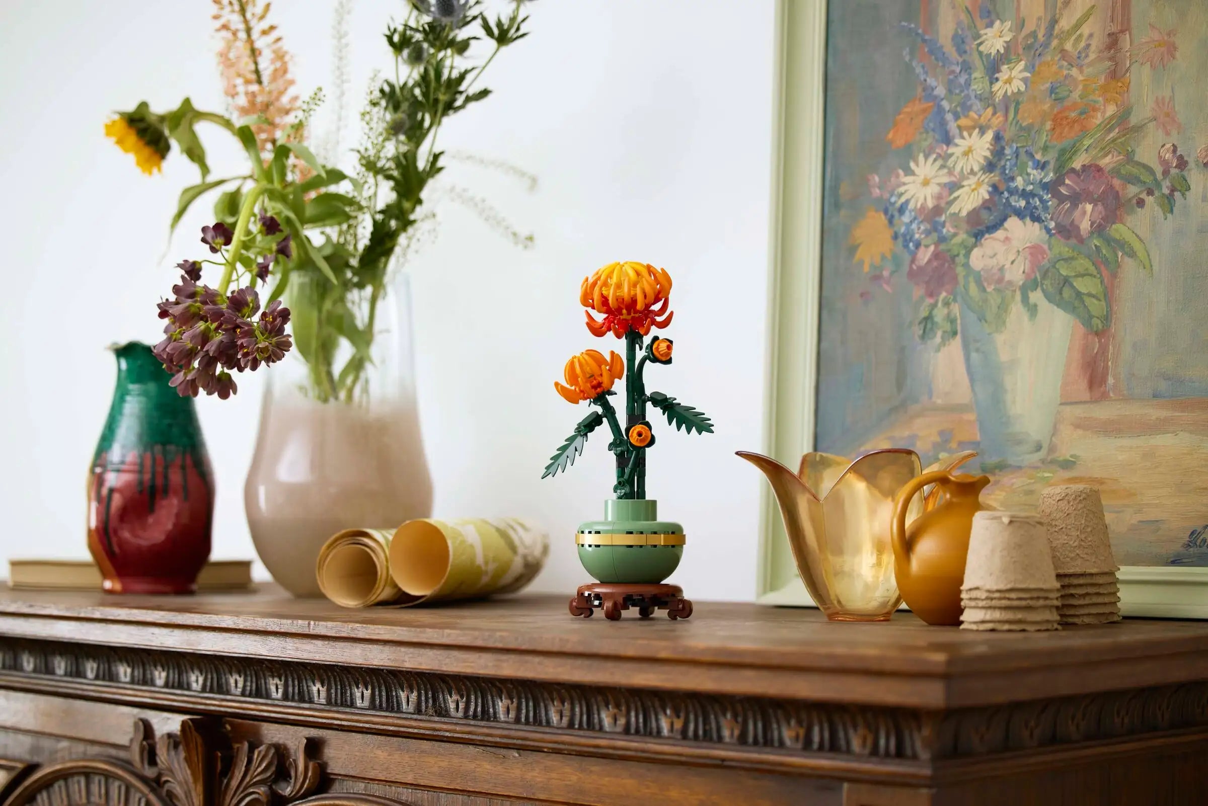 Compatible - Icons - 10368 - Botanicals - Chrysanthemum - 278 Pieces