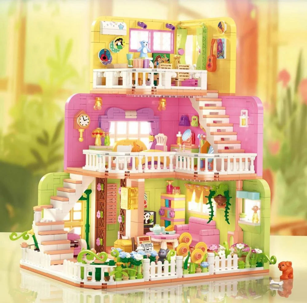 Zhegao - 612016 - Warm Home - 1,375 Pieces