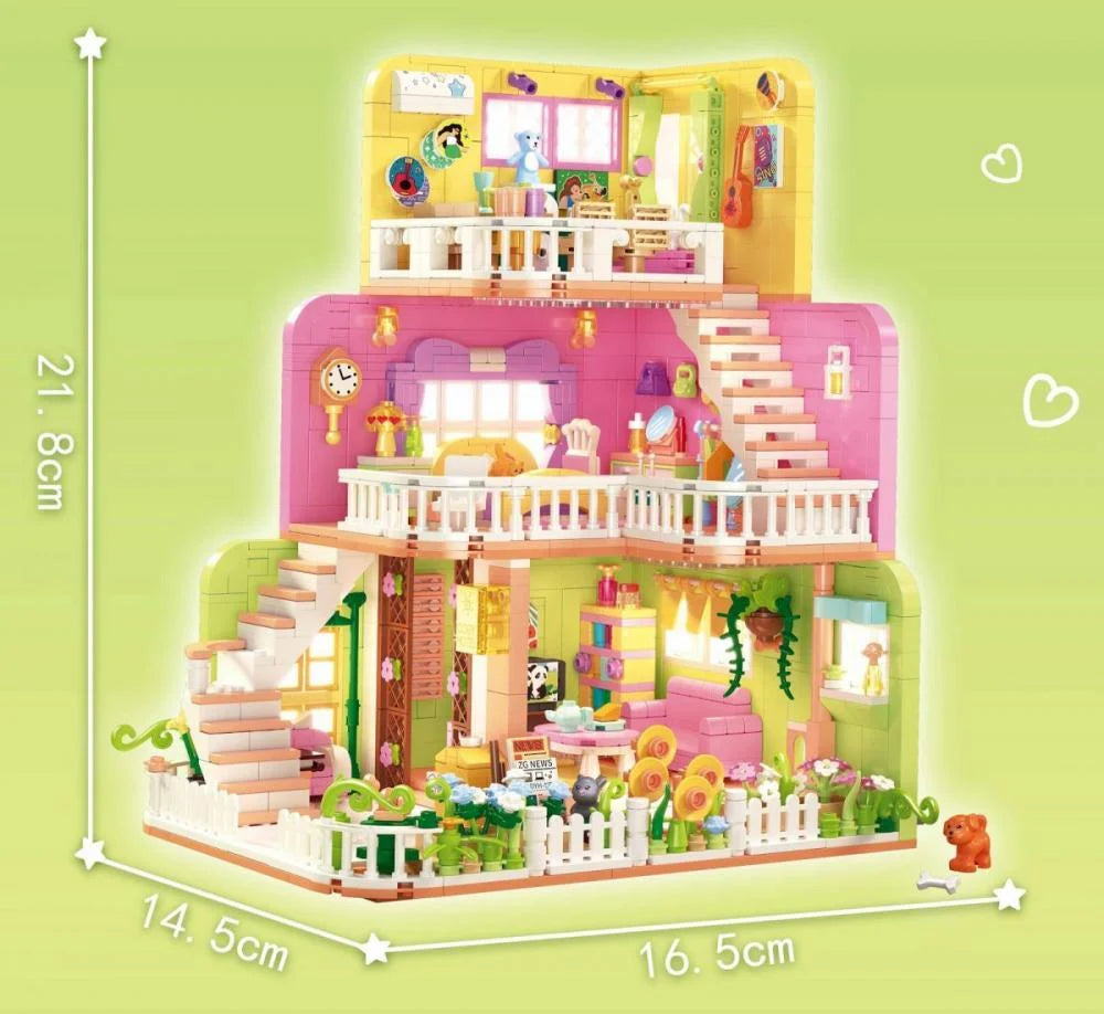 Zhegao - 612016 - Warm Home - 1,375 Pieces