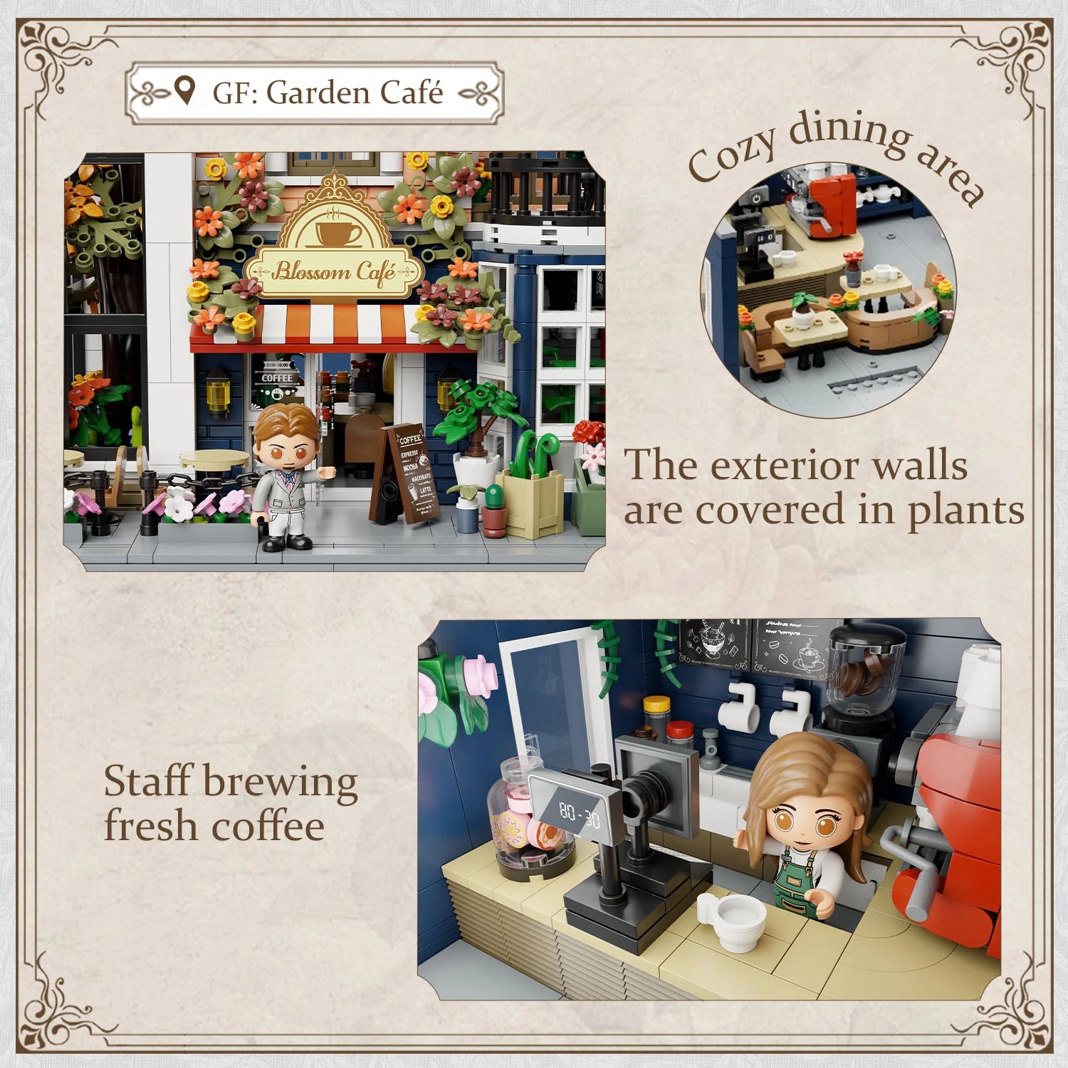 Pantasy - 85032 - Blossom Cafe - 2805 Pieces (Group Order Discount Not Applicable)