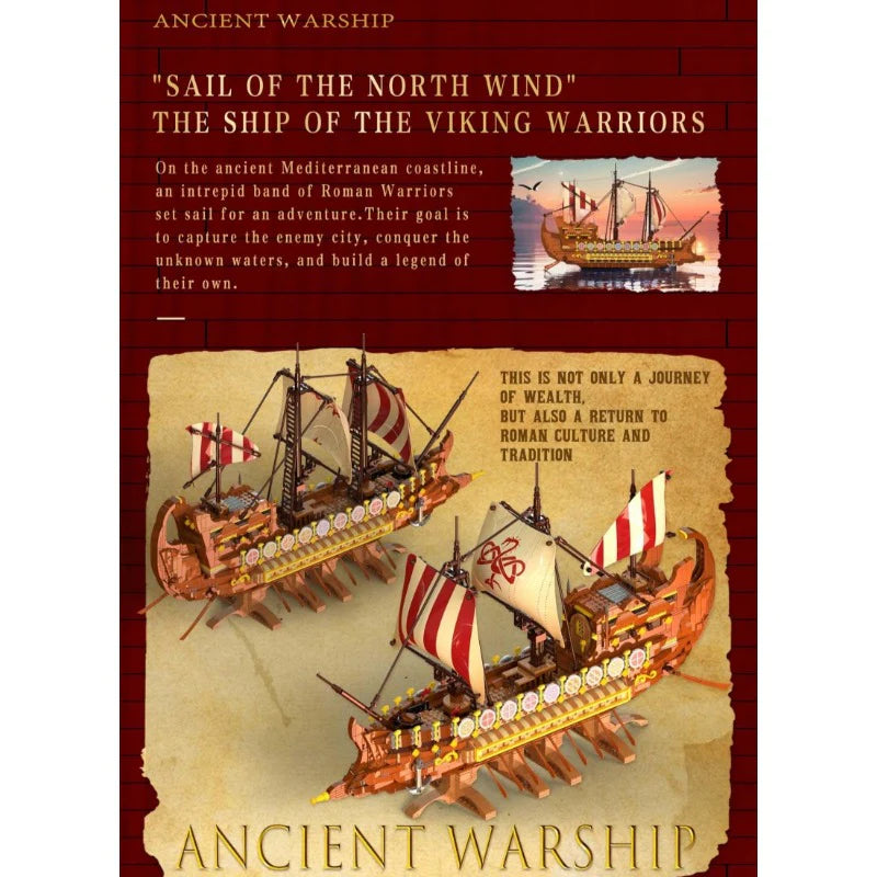 BAKA - 33303 - Viking Warship - 2073 Pieces
