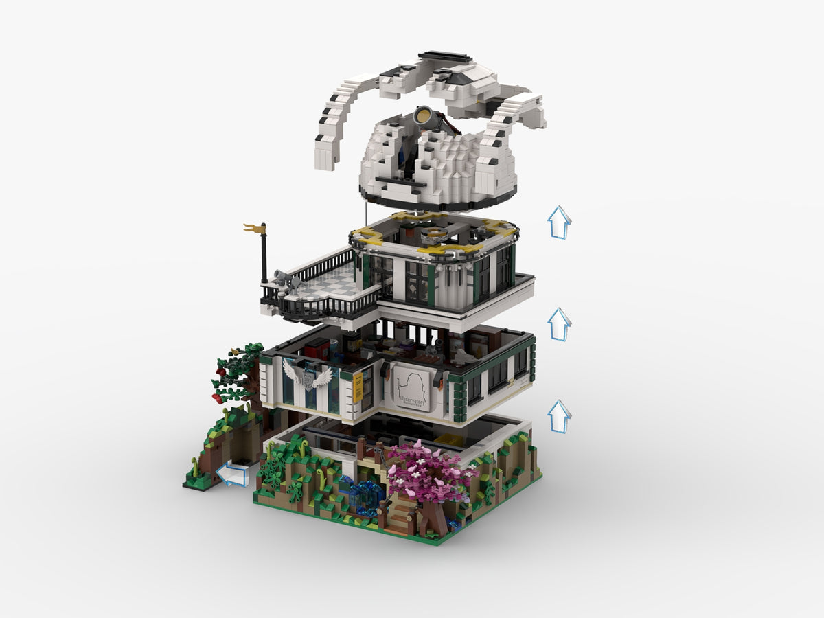 Compatible - IDEAS - 911027 - Bricklink Designer Program - Mountain View Observatory - 3889 Pieces