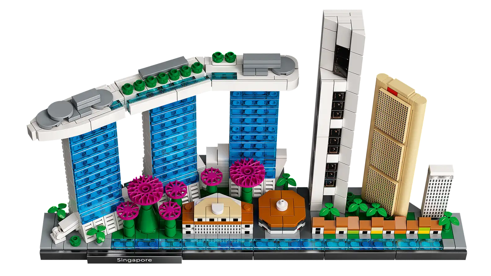 Compatible - Architecture - 21057 - Singapore City Skyline - 504 Pieces